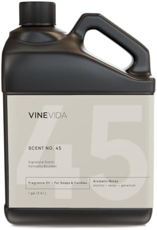 VINEVIDA [128oz] Kentucky Bourbon Fragrance Oil for Candle and Soap Making - Made in USA Natural Scents