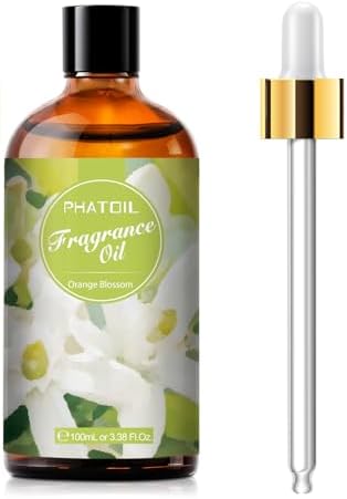 PHATOIL 3.38FL.OZ Orange Blossom Fragrance Oils for Aromatherapy, Essential Oils for Diffusers for Home, Perfect for Diffuser, DIY Candle and Soap Making, DIY Scented Products - 100ml | Long Lasting Scented Oils For Humidifier, Air Freshener, DIY Soap ...