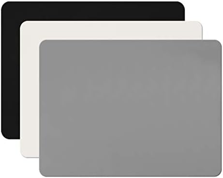 Gartful 3Pack Silicone Sheet for Crafts, Resin Jewelry Casting Molds Mat, Food Grade Silicone Placemat, Multipurpose Table Protector, Nonstick Nonskid Heat-Resistant, Black&Gray&Beige (15.7x11.8inch)