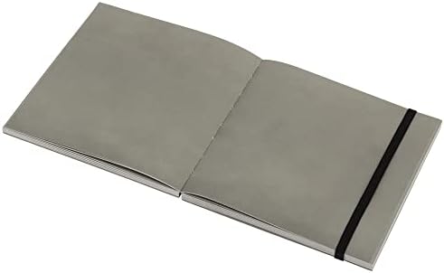 Soho Urban Artist Brick Sketchbook Journals for Sketching, Drawing, Colored Pencils, Graphite, and more - Grey Set of 2-5.5"x5.5" & 5.5"x8.5" (100 GSM, 80 Sheets)