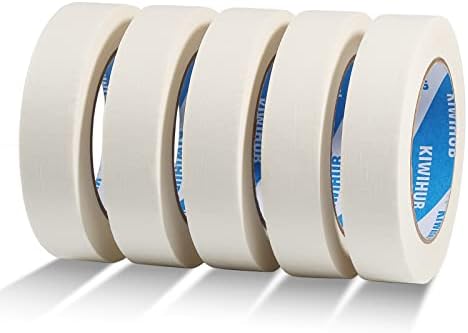 White Painters Tape,1" x 60 Yards x 5 Rolls
