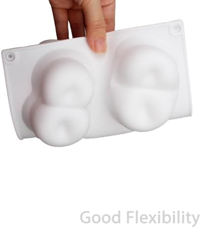 3D Cherry Silicone Molds, 6 Cavity Cherry with Double Design Molds for Mousse, Chocolate, Candy, French Dessert, Ice Cube, Pudding, Cake Decoration