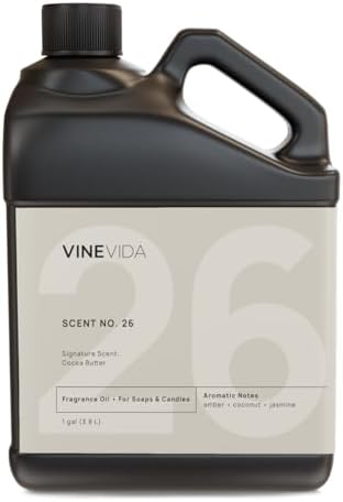 VINEVIDA [128oz] Cocoa Butter Fragrance Oil for Candle and Soap Making - Made in USA Natural Scents