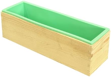 Silicone Soap Mold Loaf with Wooden Box for Soap Making