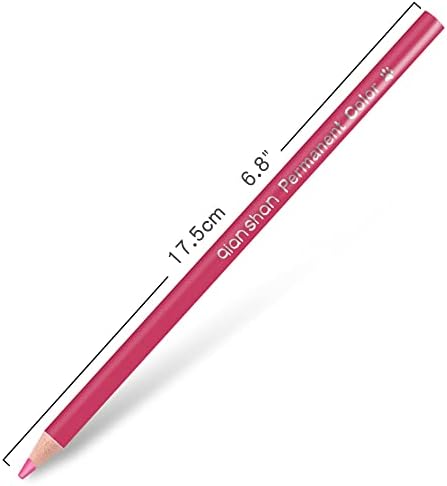 12 Red Colored Pencils Oil Based, Pre-sharpened Wooden Color Pencils Set