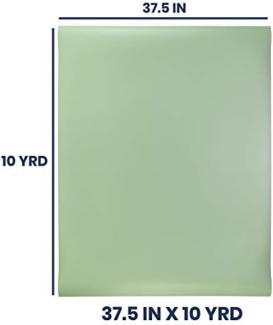 Pacific Arc Vinyl Board Cover. Self Healing and Stain Resistant Green/Ivory Sheet, 37.5 inches by 10 Yard Roll