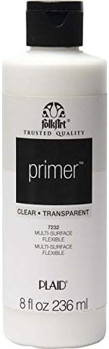 FolkArt 7232 Clear Primer 8 oz., Clear