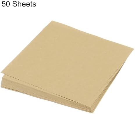 MECCANIXITY 50 Sheet Origami Paper Double Sided Khaki 5x5 Inch Square Sheet for Art Craft Project, Beginners, Gifts Decor