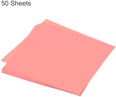 MECCANIXITY 50 Sheet Origami Paper Double Sided Phosphor 5x5 Inch Square Sheet for Art Craft Project, Beginners, Gifts Decor