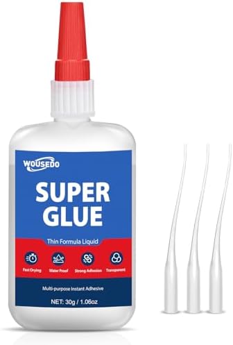 Super Glue Liquid 30g, Fast Bonding Instant All Purpose Crazy Glue