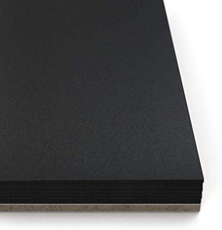 ARTEZA Spiral Sketch Book 11x14 Black Art Paper Drawing Pad 2 Pack 30 Sheets Sketch Pads for Drawing