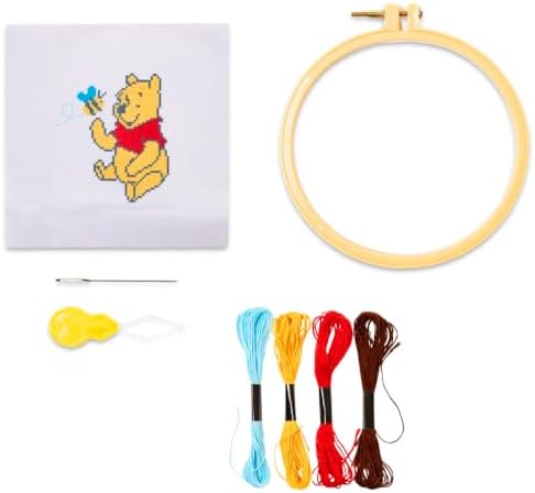 Winnie the Pooh Cross Stitch Starter Kit Set - Bundle Disney Embroidery