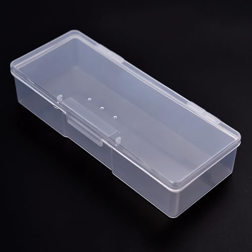 Transparent Box Storage Case for Nail Art Equipment Manicure Tool