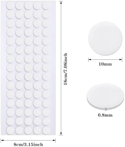 JANYUN 225 Pcs Double Sided Sticky Dot Stickers Putty Clear Sticky Tack