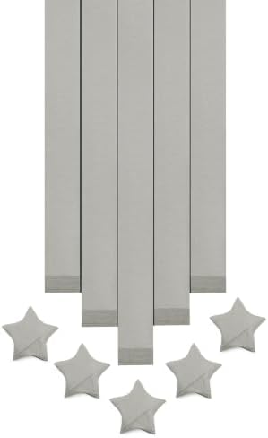 FoDau770 Solid Color Star Paper Strips - 360 Sheet, Grey