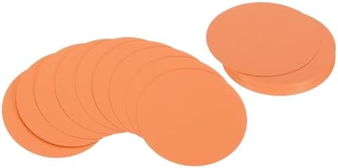 PATIKIL 4inch Circle Card Stock, 36Pcs Round Shape Cutouts Paper Thick Cardstock Coaster for DIY Craft Projects Classroom Bulletin Board Decor, Orange