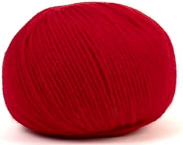 100% Baby Alpaca Yarn for Knitting & Crocheting - Set of 3 Skeins of Premium Yarn DK - Lightweight, Hypoallergenic & Thermal Peru Made - Ideal for Delicate Projects (RE020 - Red)