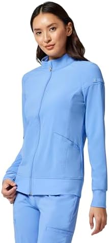 Cherokee iFlex Scrub Jacket for Women 2 Pocket Zip Front