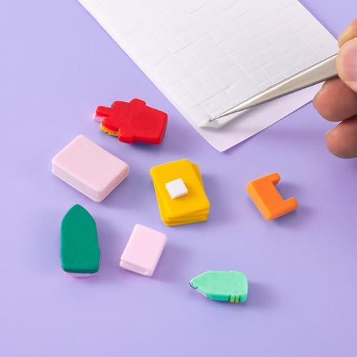 Joez Wonderful 10 Sheets Foam Adhesive Squares, 12x12x3mm & 6x6x2mm, White