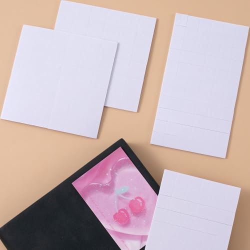 Joez Wonderful 4 Sheets Foam Adhesive Squares, 0.47in & 0.63in, White