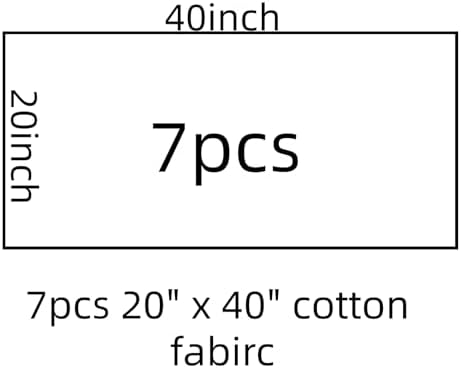 Cotton Fabric DIY Making Supplies Quilting Patchwork Fabric Fat Quarter Bundles DIY for Quilting Cotton Patchwork Cushions (Blue, 18" x 22")