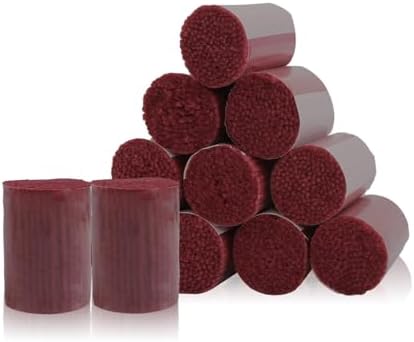 AKZYTUE 12 Rolls Latch Hook Yarn, Precut Rug Yarn for Latch Hook Kits, Crochet Yarn Bundles for Latch Hook Rug Making, DIY Tapestry Crafts for Adults & Beginners,Burgundy