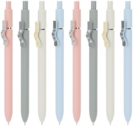 Ddaowanx Cute Cat Pens Set,8 Pcs 0.5mm Quick Dry Black Ink Gel Pens | Fine Point Smooth Writing Pens for Nurses and Teachers,Kawaii Office&School Supplies,Cat Lover Gifts for Women