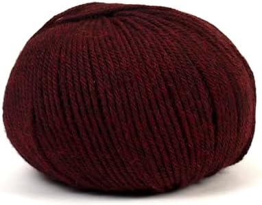 100% Baby Alpaca Yarn for Knitting & Crocheting - Set of 3 Skeins of Premium Yarn DK - Lightweight, Hypoallergenic & Thermal Peru Made - Ideal for Delicate Projects (M062 - Dark Maroon)