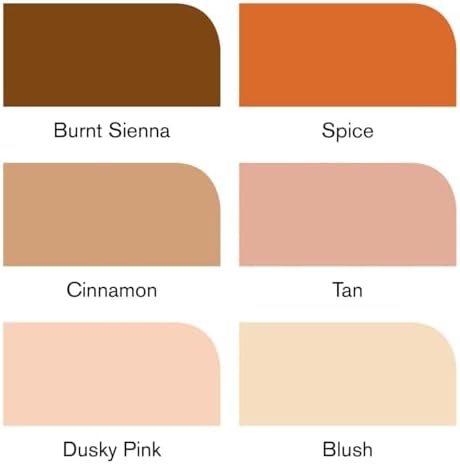 Winsor & Newton ProMarker Set, 6 Count, Skin Tones Set 2