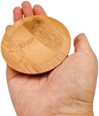 4PCS Mosaic Bamboo Coasters for Crafts, Blank Base Trays, Drinking Cup Coaster, Plant Coaster, Art Plate,DIY Mosaic Supplies (Bowl Shaped)