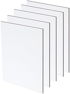 SoHo Urban Artist Canvas Texture Painting Boards - 2.3mm Stock Textured Canvas Boards for Painting, Practice, Students, Bulk, All Media, & More! - [Pack of 5-8x10]