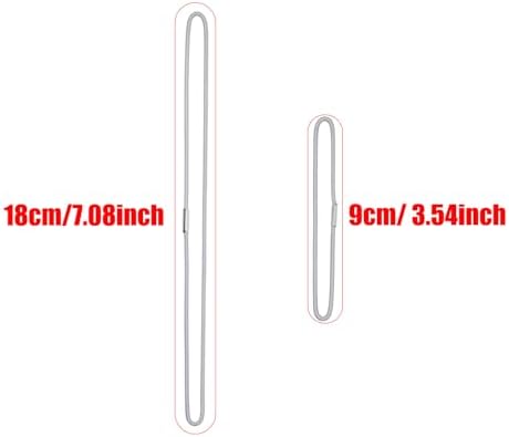 Mini Skater Travel Notebook Thick Elastic Bands Planner Refills Insert Connection Replacement Straps for Travel Journals Accessories, Two Sizes, 20Pcs (A5 & Passport Size) (Grey)