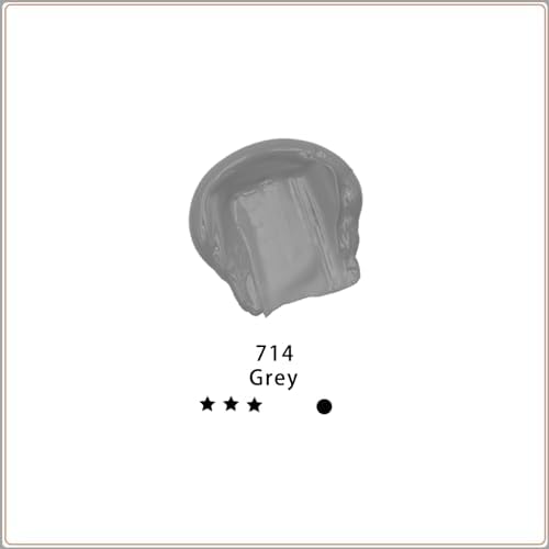 Artecho Grey Acrylic Paint 120ml /4.05oz Tube | Semi Glossy Finish, High Pigment Rich Color Craft Paint for Canvas, Rocks, Wood, Fabric, Ceramic, Non-Toxic