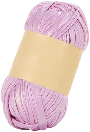 T-Shirt Yarn, Crochet Yarn for Beginner Crochet Bags/Basket/Coaster, Shiny