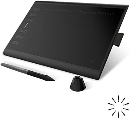 HUION Inspiroy H1060P Graphics Drawing Tablet, 10 x 6.25 in, 12+16 Hot Keys