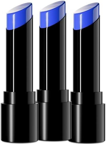 SUNNYVALE 3pcs Blue Eye Black Stick Pack Softball Baseball Football Sport Bulk, Waterproof Hypoallergenic Face Body Paint Cream Foundation Makeup for Skeleton Cosplay Costume