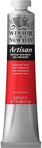 Winsor & Newton Artisan Water Mixable Oil Paint, 200ml, Permanent Rose