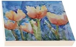Da Vinci Pro Ultra Smooth Wood Canvas Gesso Board - 3/4" Deep, 5x5 Pack of 12 White Acrylic Polymer Gesso Panels for Painting Fine Portraits and Ultra Fine Detail Illustrations and Artwork