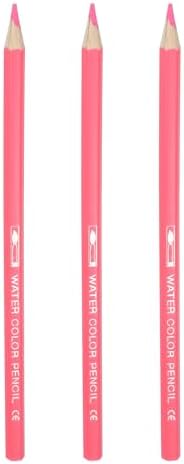 PATIKIL Watercolor Pencils, Light Pink Color Pencil Set Sketch Coloring Drawing Colored Pencils Bulk Artist Drawing Supplies for Adult Coloring Book Blending, 3 Pcs