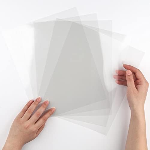 Briartw 10 Heat Resistant Clear Acetate Sheets - 8.5x11 inch for Embossing,Stamping,and Card Making | Perfect for Shaker Cards,Interactive Designs,and Scrapbook Overlays | Anti-static & Easy to Cut