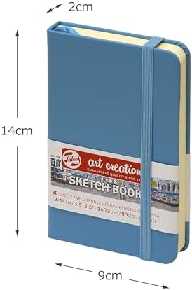 Talens Art Creation Sketchbook, Lake Blue, 80 Sheets, 3.5 x 5.5 in