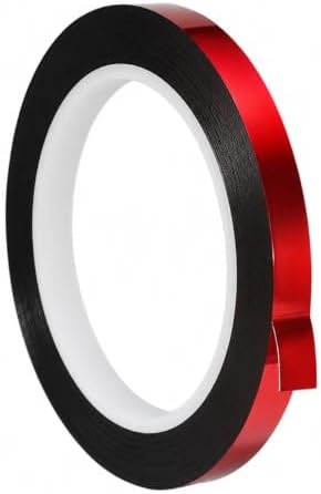 GGR Supplies MMYP-1 Red Metalized Polyester Film Tape, 3/8 Inch x 72 Yds