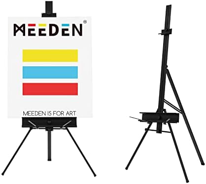 MEEDEN Aluminum Easel Stand for Painting: Portable Art Tripod