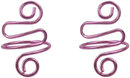 2Pcs Crochet Rings for Finger, Adjustable Open Yarn Guide Crochet Tension Ring for Crocheting Knitting Accessories Supplies Metal Yarn Tension Loop Ring for Finger (Rose), SATONBEYI