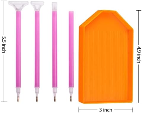 WeLiu 5D Diamond Painting Accessories Diamond Painting Tools Drill Pen Grip and Diamond Painting Trays