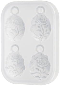 4 Cavity Resin Silicone Mold with Hanging Holes