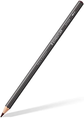 Staedtler Water-Soluble Tinted Graphite Pencils, Watercolor Artist Set, Pre-sharpened, 12 Colors in Metal Tin, 14610T M12