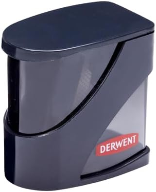 Derwent Twin Hole Pencil Sharpener, Black, 11.5mm & 8.25mm