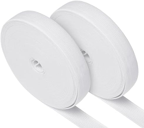 Airisoer Elastic Bands for Sewing 3/4 Inch x 12 Yards, White