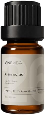 VINEVIDA [0.33oz] Cocoa Butter Fragrance Oil for Candle Making and Soap Making - Premium Candle Scents for Soy Candles